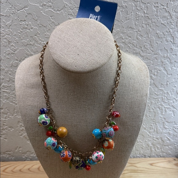 Pier 1 Jewelry - Pier 1 Multicolor Beaded Necklace vintage